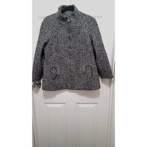 Betsey Johnson Womens Jacket With Rose Zipper Pull - Size XS/TP